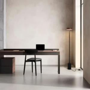 Thea LED Stehlampe H 135cm Ø 20cm 3000K für modernes Homeoffice mit warmweißem Licht