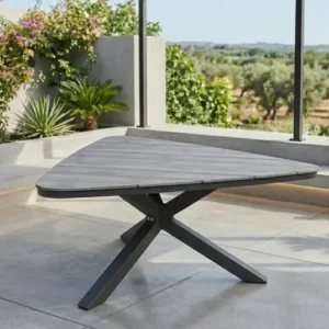 Esstisch Volterra 170x170x75cm grau / Alu - Nonwood