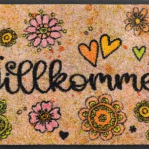Fußabtreter klein 35x75 Bring Glück herein beige
