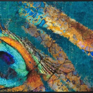 Fußmatte 75x120 Exotic Pavo blau