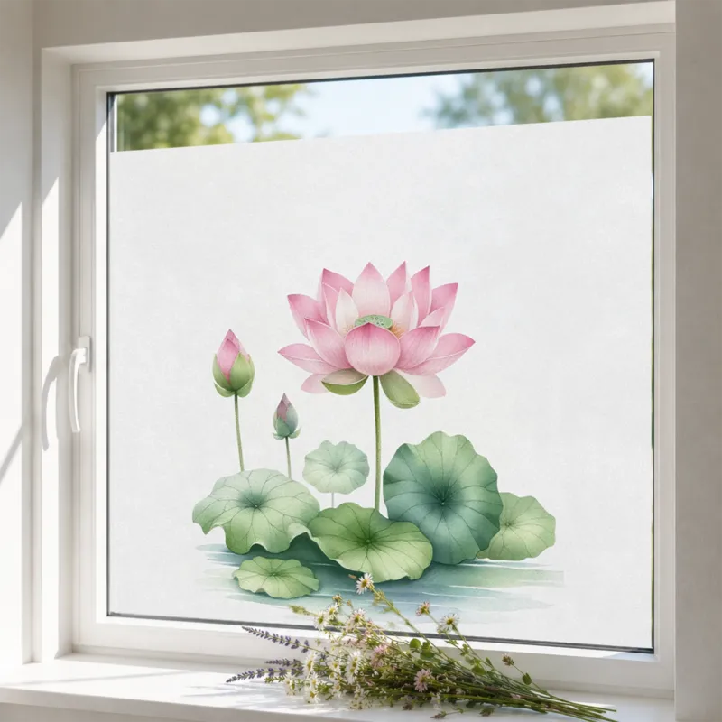 Fensterfolie Wellness Lotusblüte