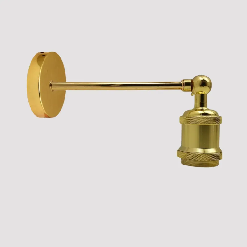 E27 Wandlampe Französisch Gold(Lampenfassung)