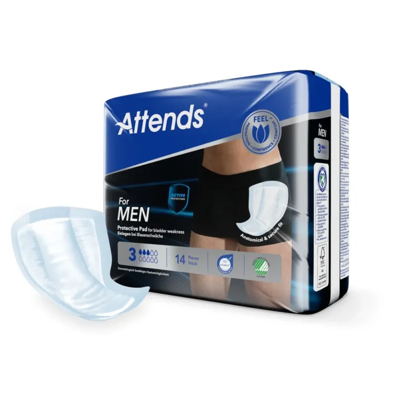 Attends for Men 3 Einlagen für Männer
