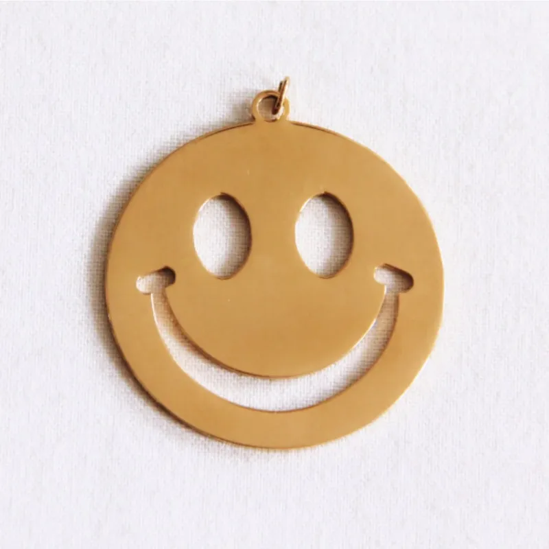 XL Herz Charm aus Edelstahl für Perlenkette