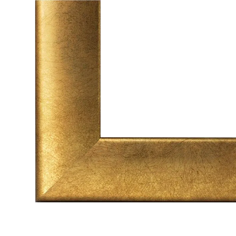 Bilderrahmen mit 35 mm breiter Rahmenleiste in Gold – ideal für Fotos und Kunstwerke.