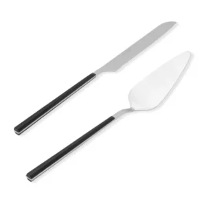 Bianco Cake Serving Set Silver, 2 Pieces – Elegant and Durable Utensils - Exporgin - Global Shopping Site
