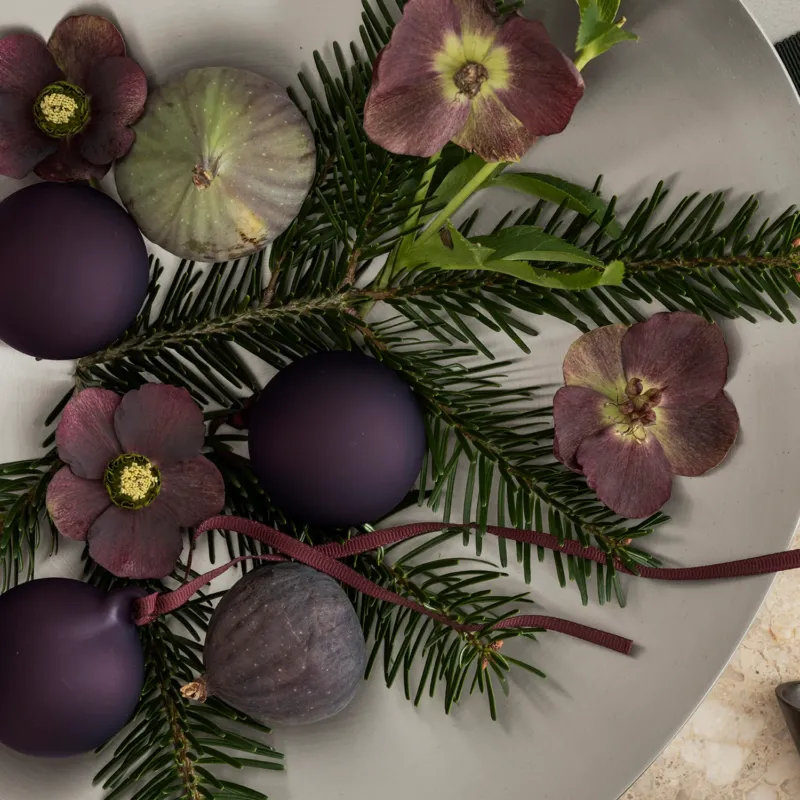 Weihnachtskugel JUHLA - midnight plum