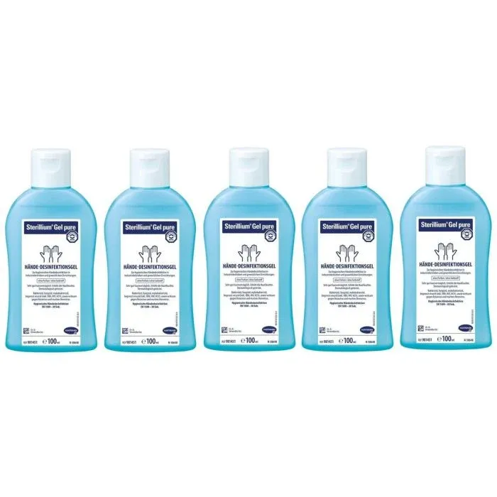 Bode Sterillium Gel pure Hände-Desinfektionsgel | Spar-Set: 5 x 100 ml