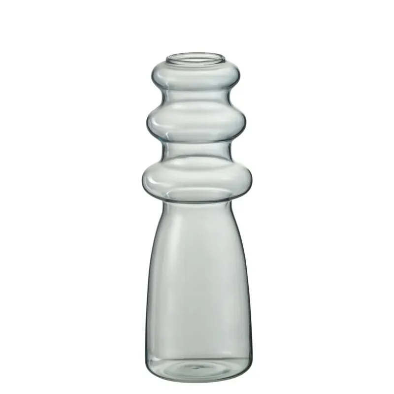 J-Line Glasvase Blau 21 cm – Schlanke Design Blumenvase