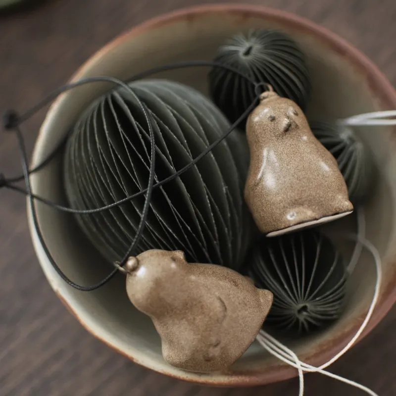 Dekoanhänger Chubby Chicken einzeln - beige
