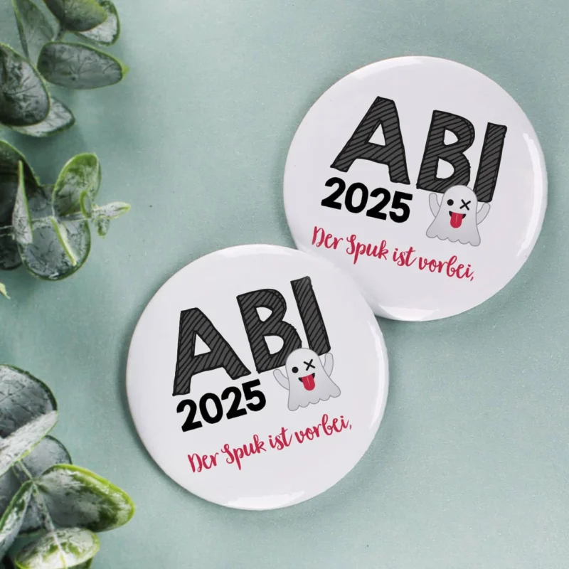 Abitur Button der Spuk ist vorbei