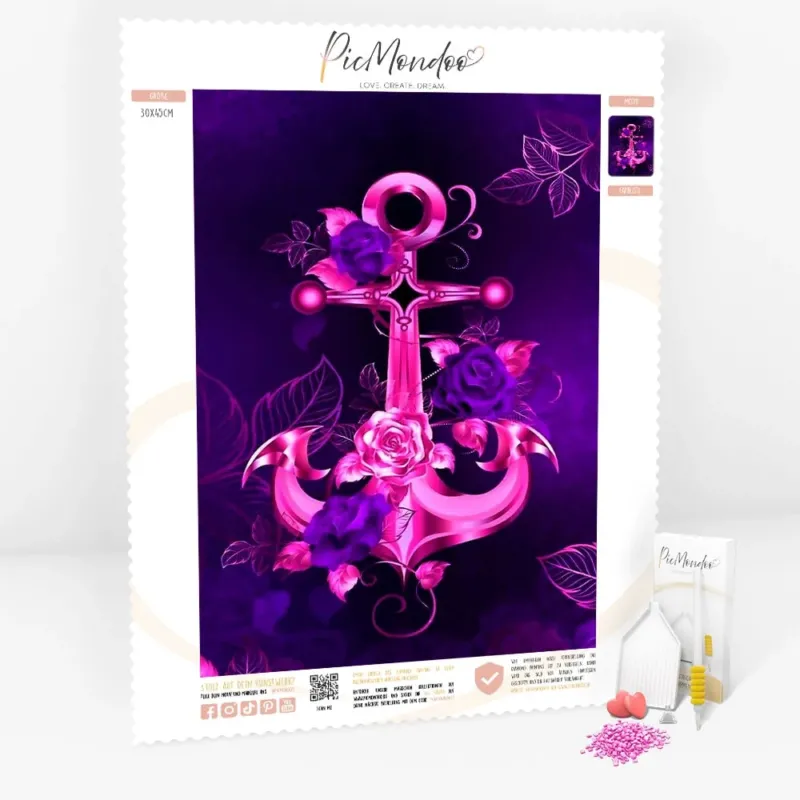 Diamond Painting Strass Special Leinwand Pinke Hoffnung