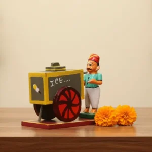 Kondapalli Ice Cream Trolley Street Vendor Wooden Toy