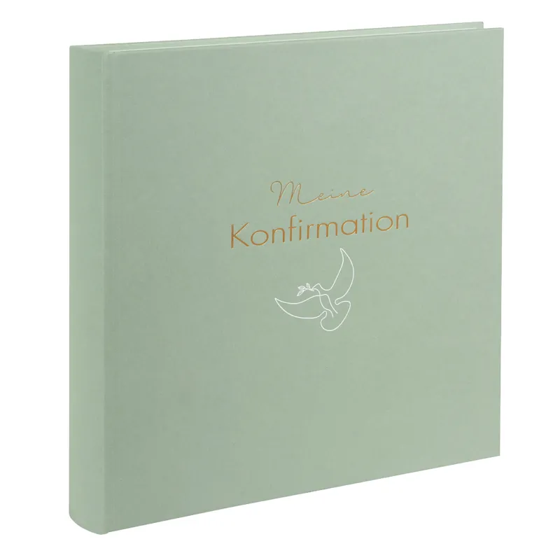 Fotoalbum Konfirmation Friedenstaube, 25x25 cm, 58+4 Seiten