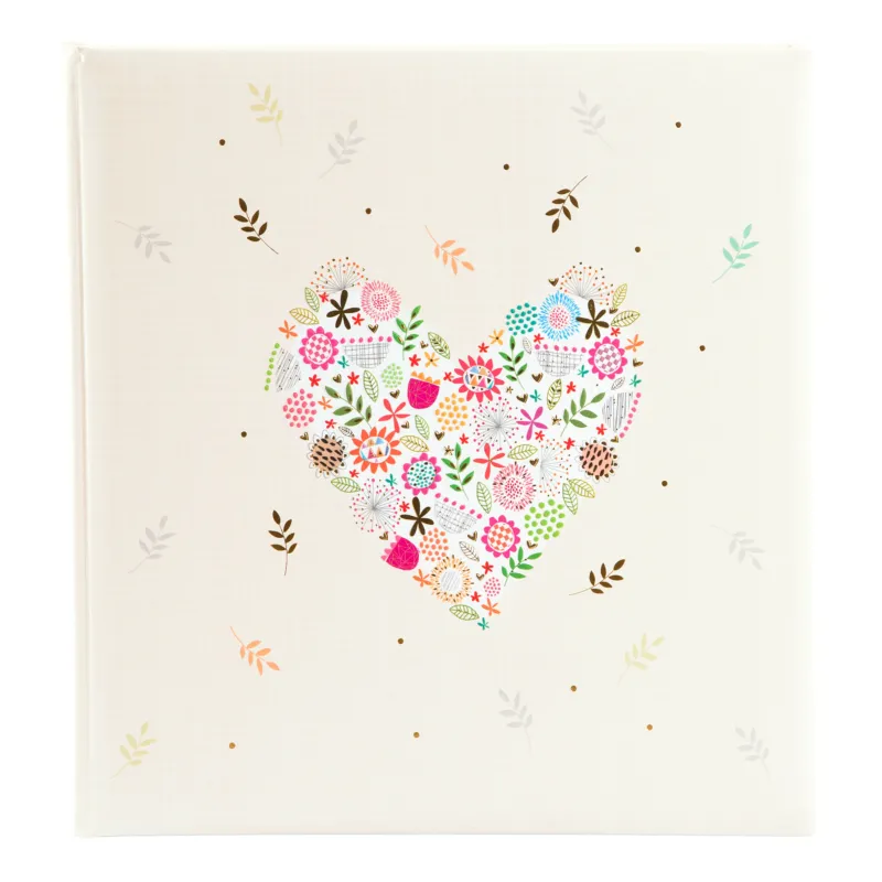 Fotoalbum Flowers in the Heart, 30x31 cm, 60 Seiten
