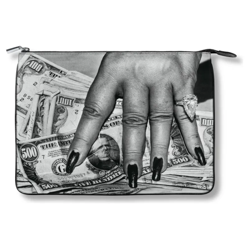 Pouch Fat Hand and Dollars – exklusives Designobjekt