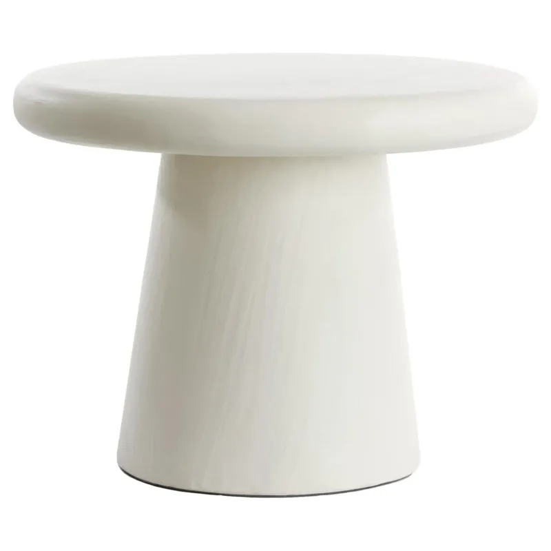 Couchtisch Ø60x45 cm KULONA crème mit runder Form