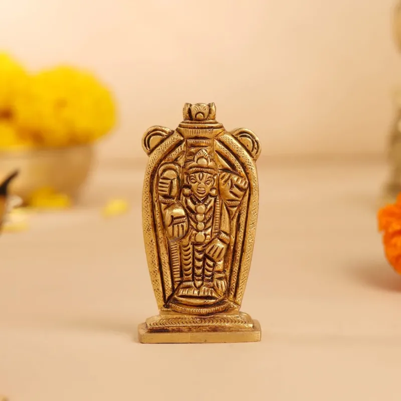 Brass Tirupati Balaji/Venkateshwar Idol (2.8 INCH)