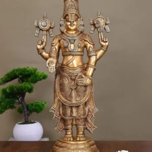Tirupati Balaji/Venkateshwar Brass Idol in Antique Finish (24 INCH)