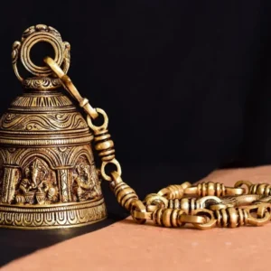 Brass Superfine Ganesha wall hanging temple bell (32.5 INCH)