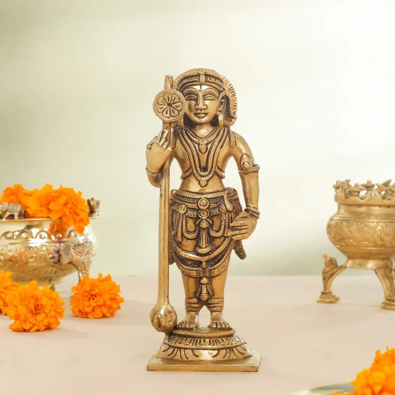 Brass Superfine Udupi Krishna Idol (9 INCH)