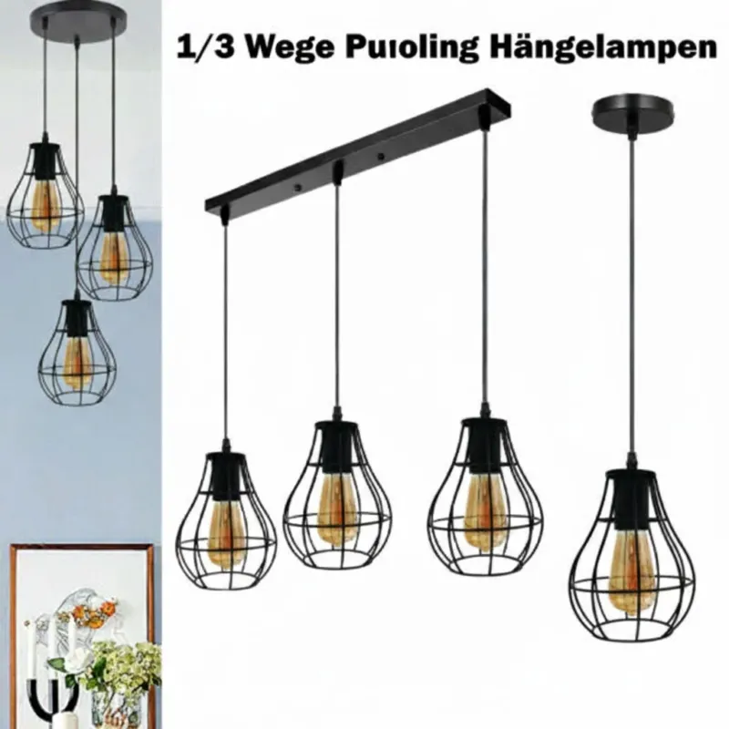 Vintage Industrial Pendelleuchte~3469