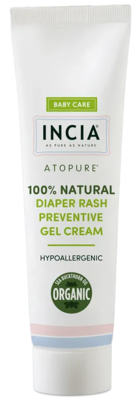 INCIA Diaper Rash Preventive Gel Cream – 100% Natural Baby Rash Protection with Organic Sea Buckthorn Oil 60 ml - Exporgin - Global Shopping Site