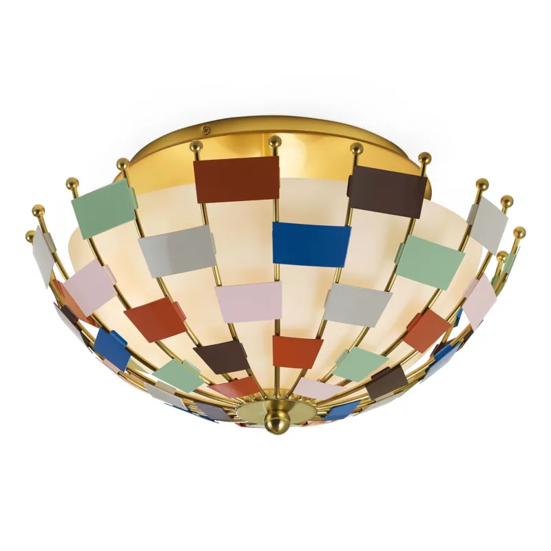 Jonathan Adler MIAMI Deckenleuchte aus Glas und Messing