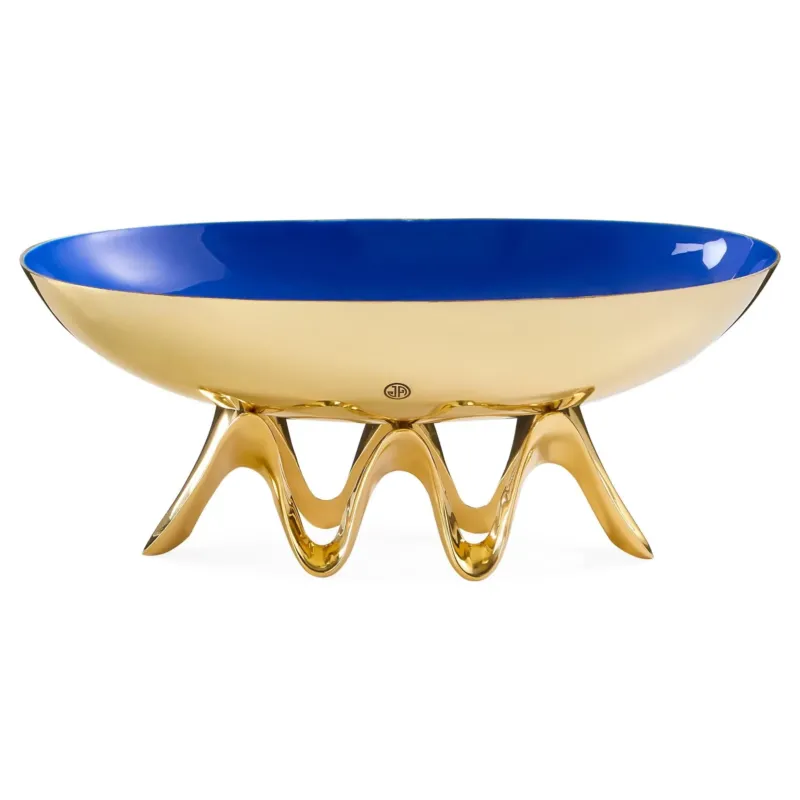 OSCAR LONG BOWL von Jonathan Adler in Gold und Blau