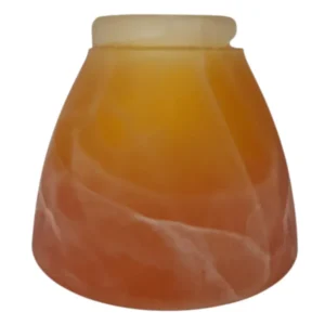 Lampenglas Alabaster amber Ersatzglas konisch für Wandleuchte