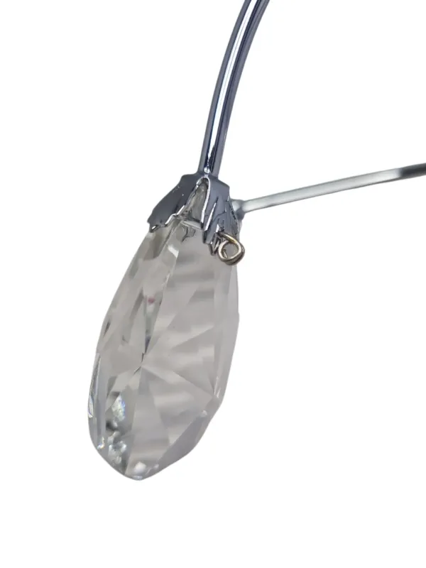 Kristallarm Sompex 79459 Chrom glänzend geschwungen Arm mit Kristallen Ersatzteil zu Minerva 79451
