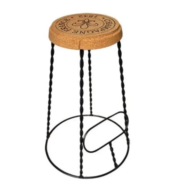 Kurk24 kurk tafel kruk - metalen frame - barkruk formaat XL