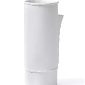 Licia Ceramic Vase White 18x16x41 cm - Exporgin - Global Shopping Site