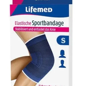 Lifemed Elastische Sportbandage blau "Kniestütze"