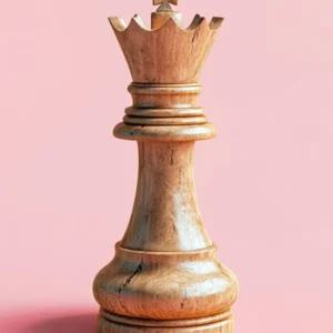 Chess Piece On Pink Background 1