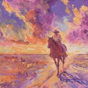 Cowboy Painting Dodge City Kansas 3