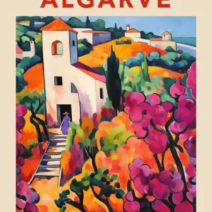 Algarve Portugal 3 Fauvist Travel Poster
