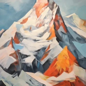 Alpamayo Peru Mountain Painting