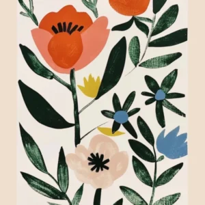 Spring Floral French Poster Peony 3