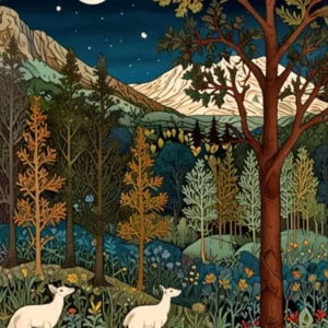 William Morris Deer In The Forest 1