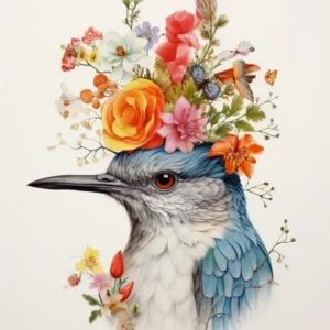 Bird With A Flower Crown Dipper 1
