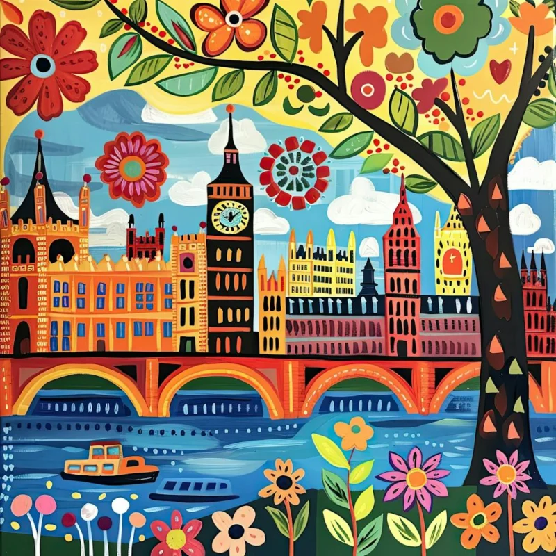 Kids Travel Illustration London 2