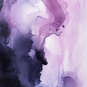 Lilac And Black Flow Asbtract Painting 3