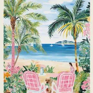 Poster Of Palm Beach, Australia, Matisse And Rousseau Style 2