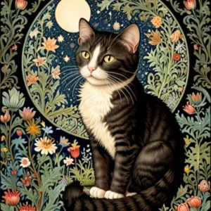William Morris Cat In The Moonlight 63