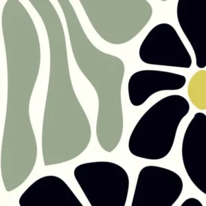 Henri Matisse Flowers - Black And Yellow