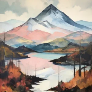 Ben Vorlich Loch Earn Scotland 3 Mountain Painting