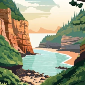 Kauai Hawaii, Usa, Graphic Illustration 3
