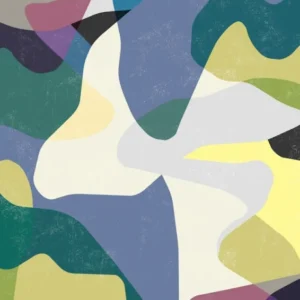 Abstract Camouflage Purple Yellow