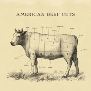 American Beef Cuts Butcher Chart